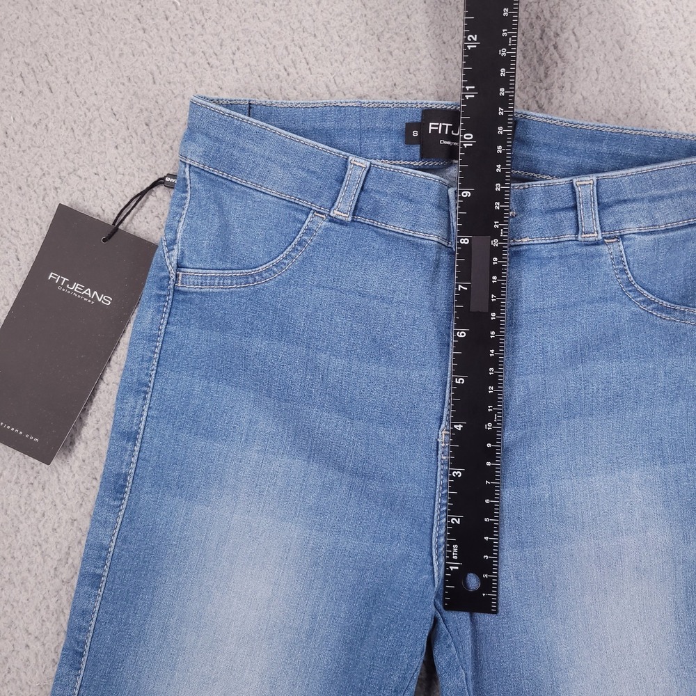FIT JEANS Size SMALL Frame Skinny Arctic Light Wash Blue Denim 24x28 NEW - Picture 13 of 16